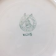 6 assiettes à hors d'œuvre Moulin des Loups Vichy, carreaux verts