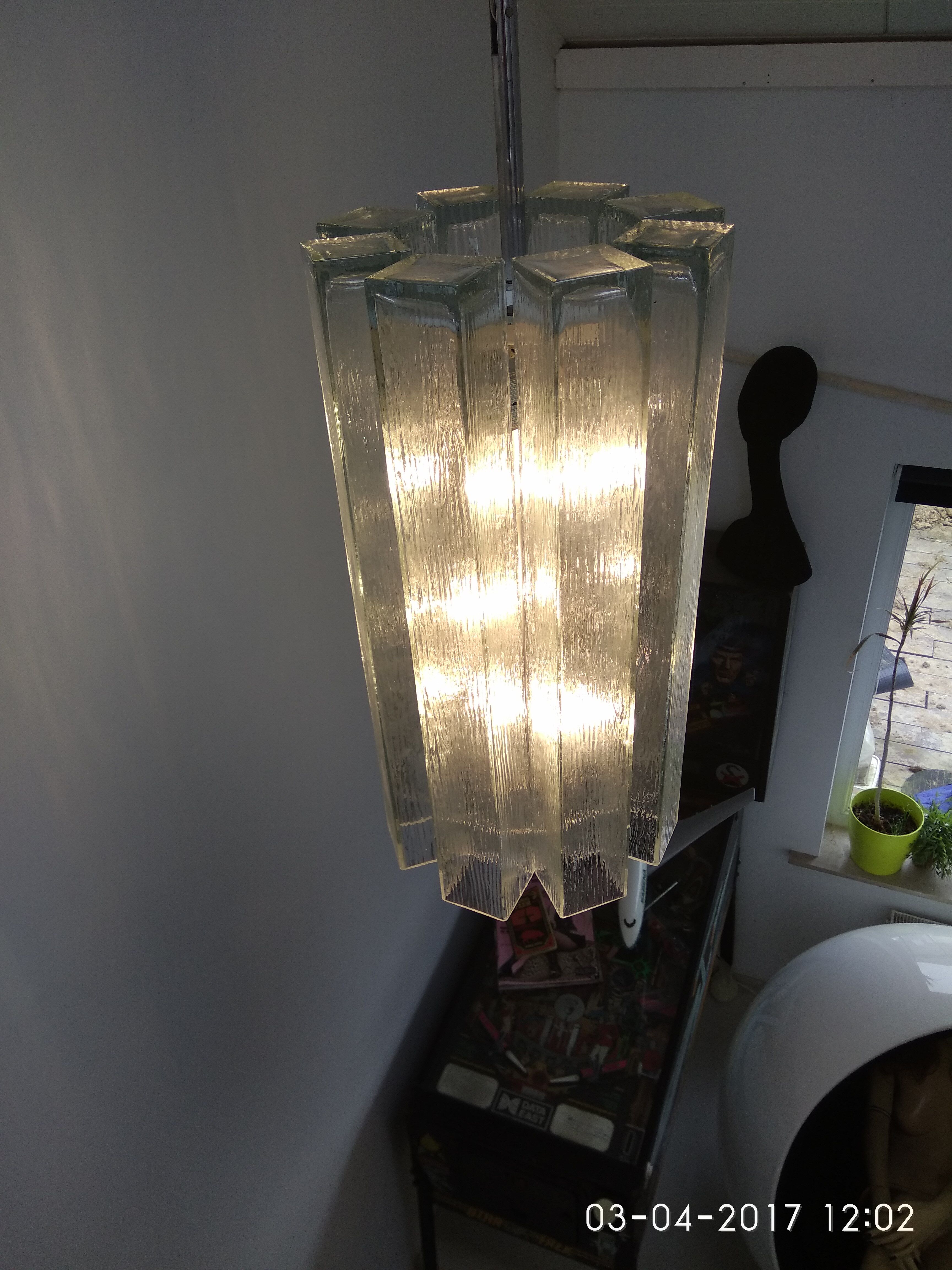 Suspension Doria in glass