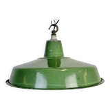 Industrial Green Enamel Factory Pendant Lamp, 1960s
