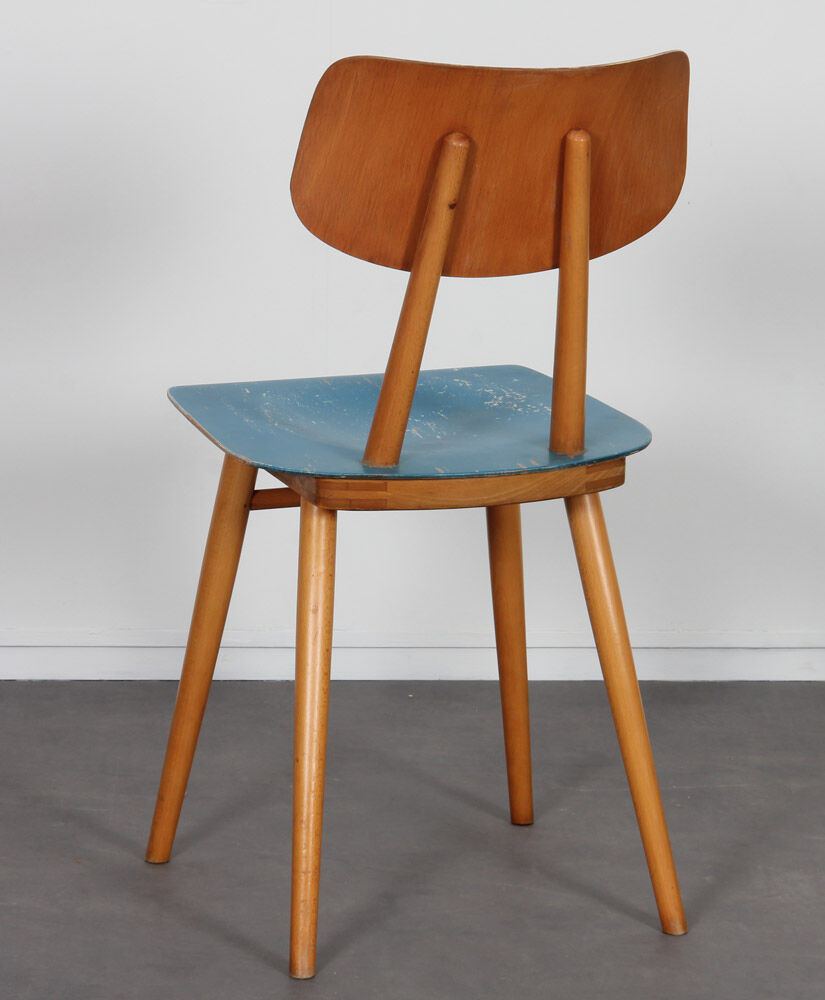 Suite de 4 chaises vintage éditées par Ton, 1960