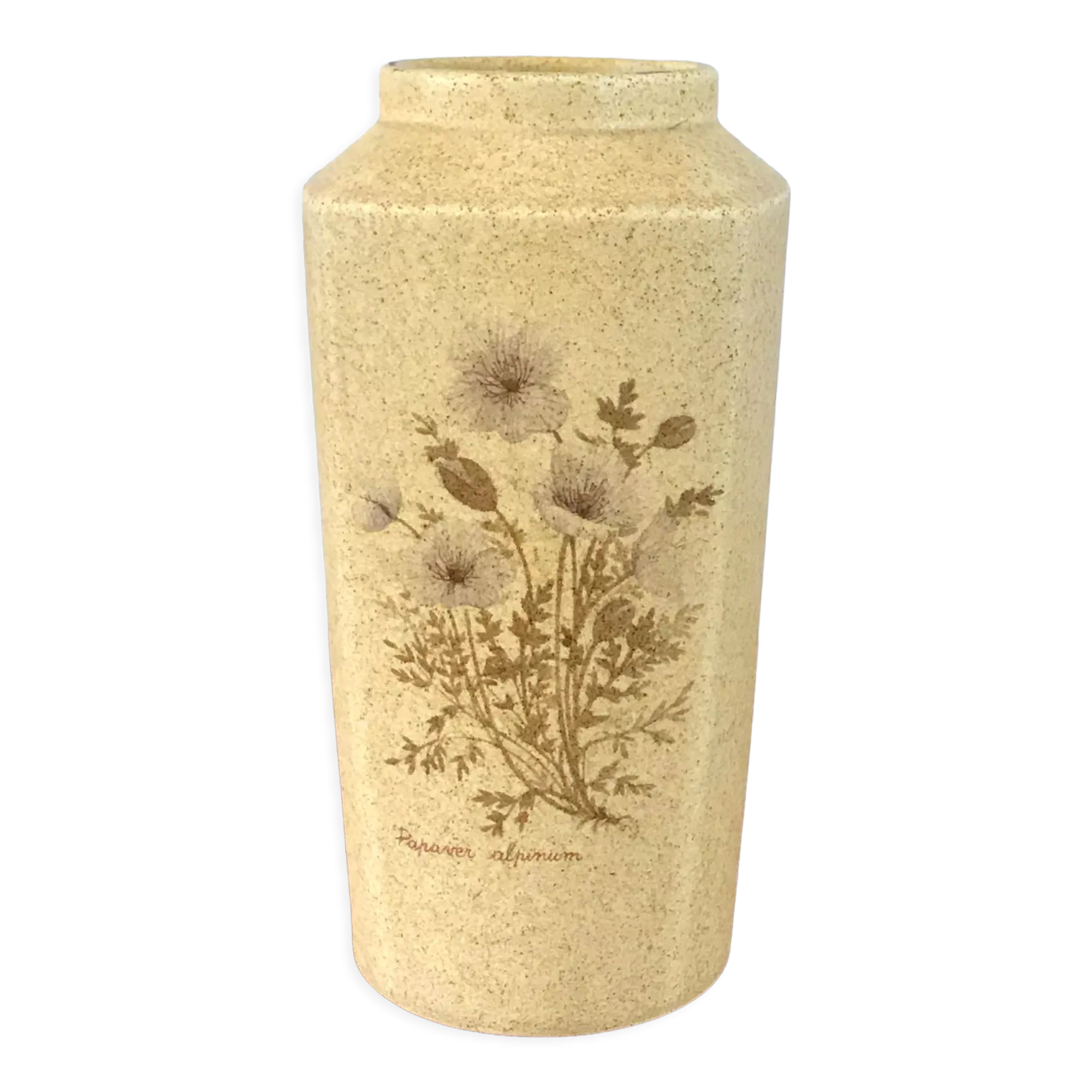 Vintage stoneware vase 70s