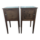 Pair of mirrored bedside tables
