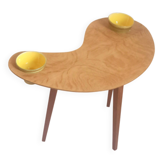 Table d'appoint forme haricot avec 2 coupes St Clément