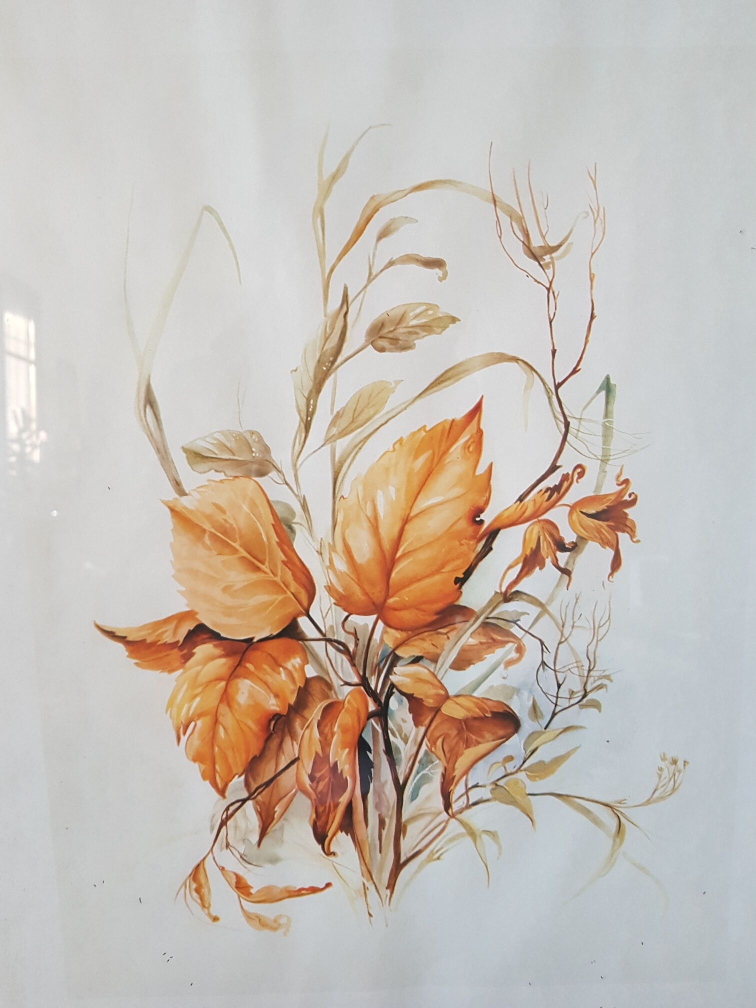 Hazel framed botanical poster