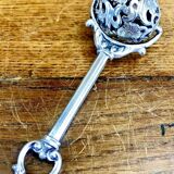Ancien hochet grelot en argent