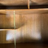 Bookcase Scandinavian modular storage unit in teak 1960