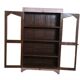 Armoire vitrée ancienne en teck birman