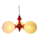 Rare Midcentury Chandelier or Pendant Sputnik, Richard Essig, Germany, 1970s