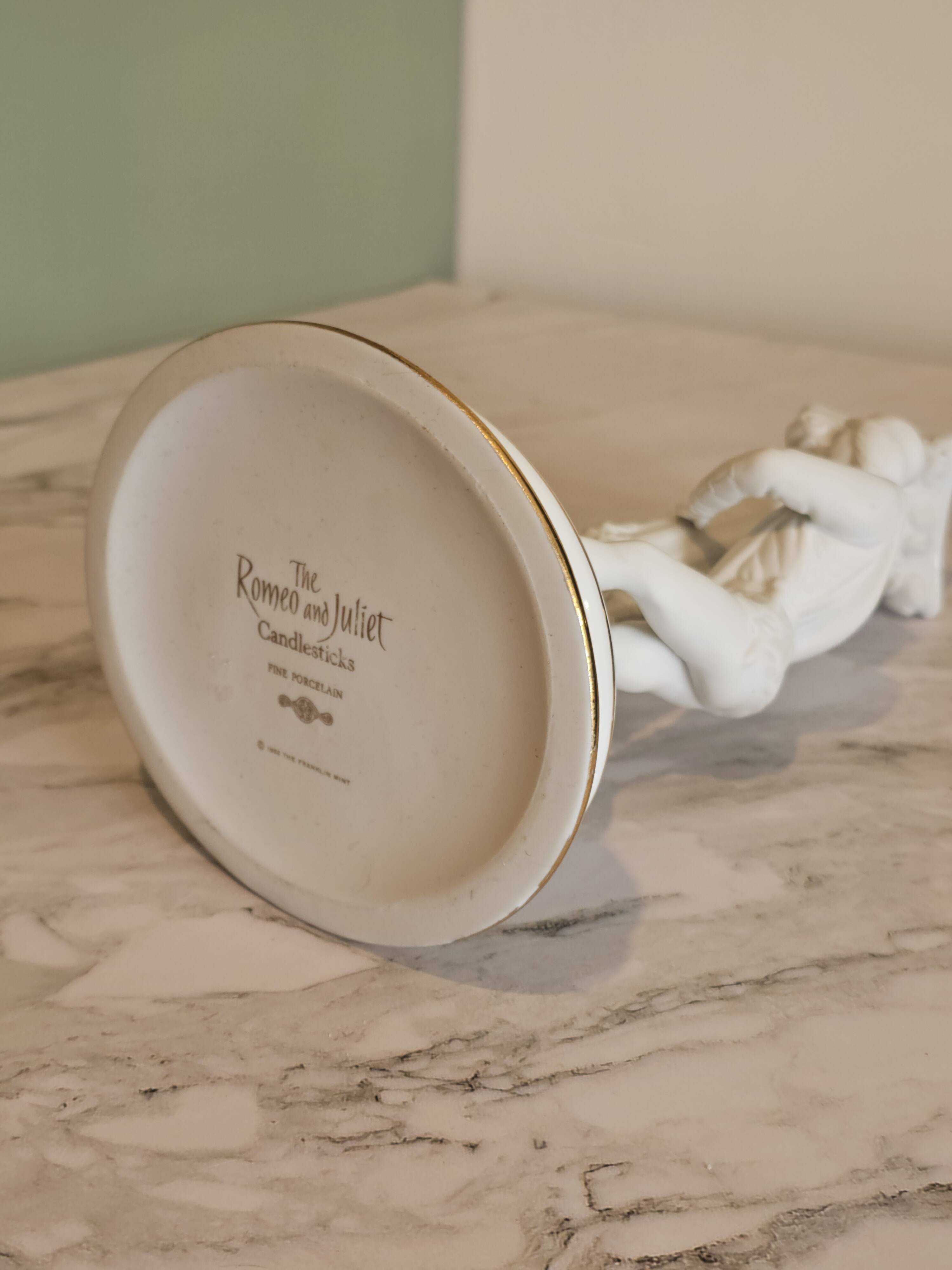 Chandelier in porcelain Romeo and Juliet The Franklin Mint