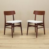 Ensemble de deux chaises en teck, design danois, années 1970, production : Danemark