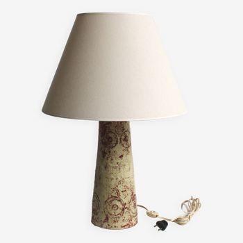 Lampe de table en céramique vintage style brutaliste