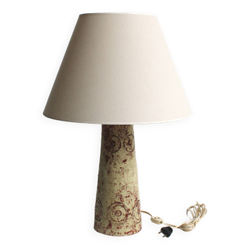 Lampe de table en céramique vintage style brutaliste