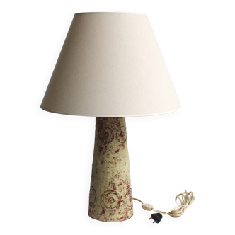 Lampe de table en céramique vintage style brutaliste