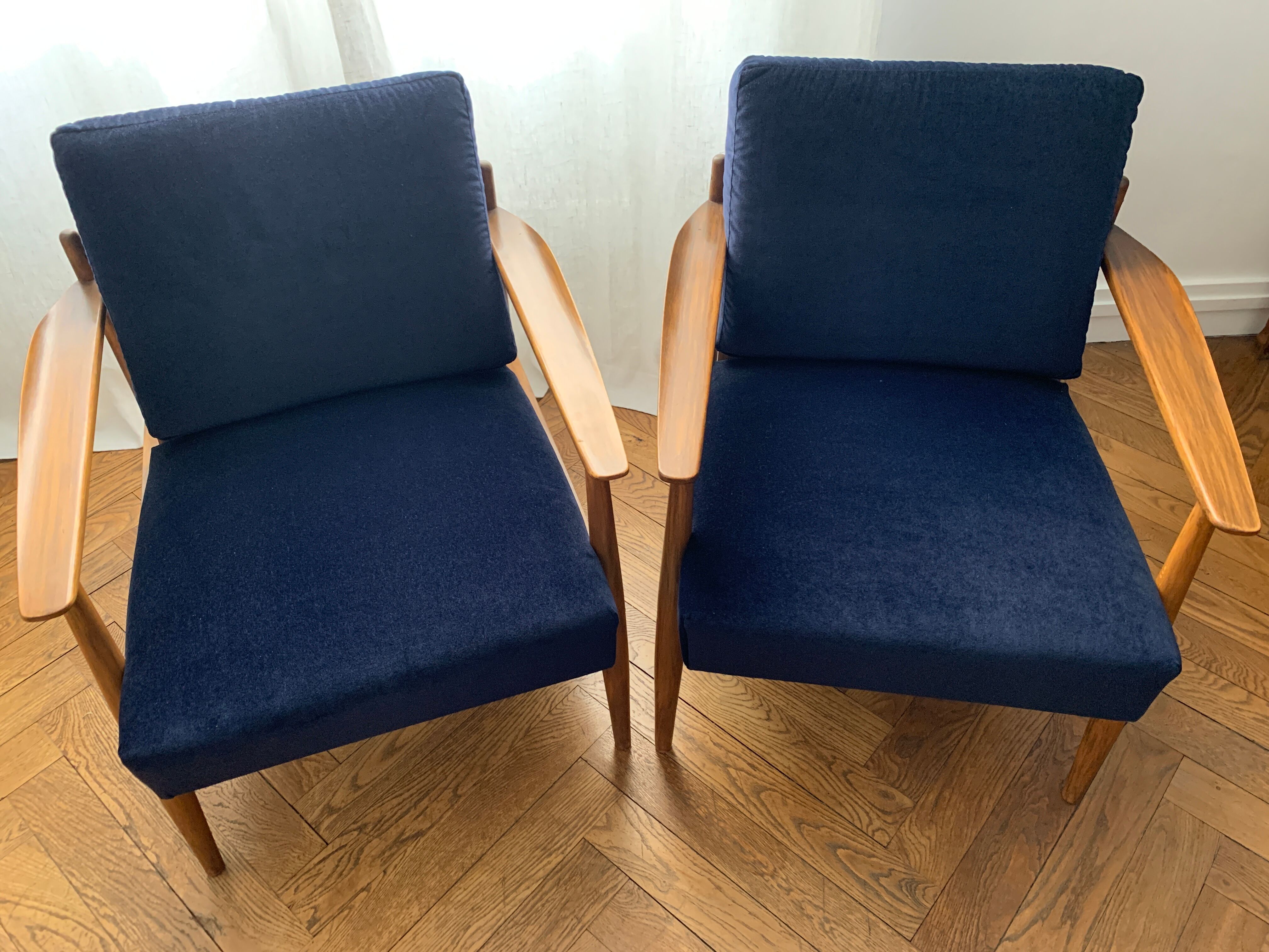 Pair of Scandinavian armchairs