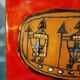 Ceramic tile "Templars" Italy 1960s