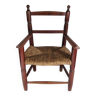 Children's armchair in wood and straw