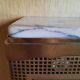 Marble and brass radiator cover