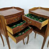 Pair of Louis XV style bedside tables