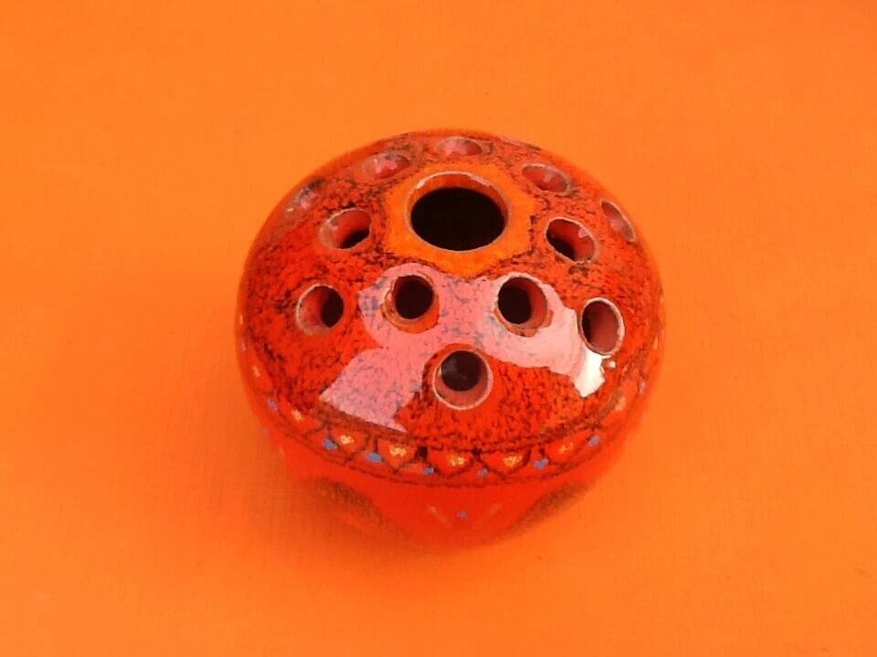 Centerpiece vase flower pick glazed ceramic