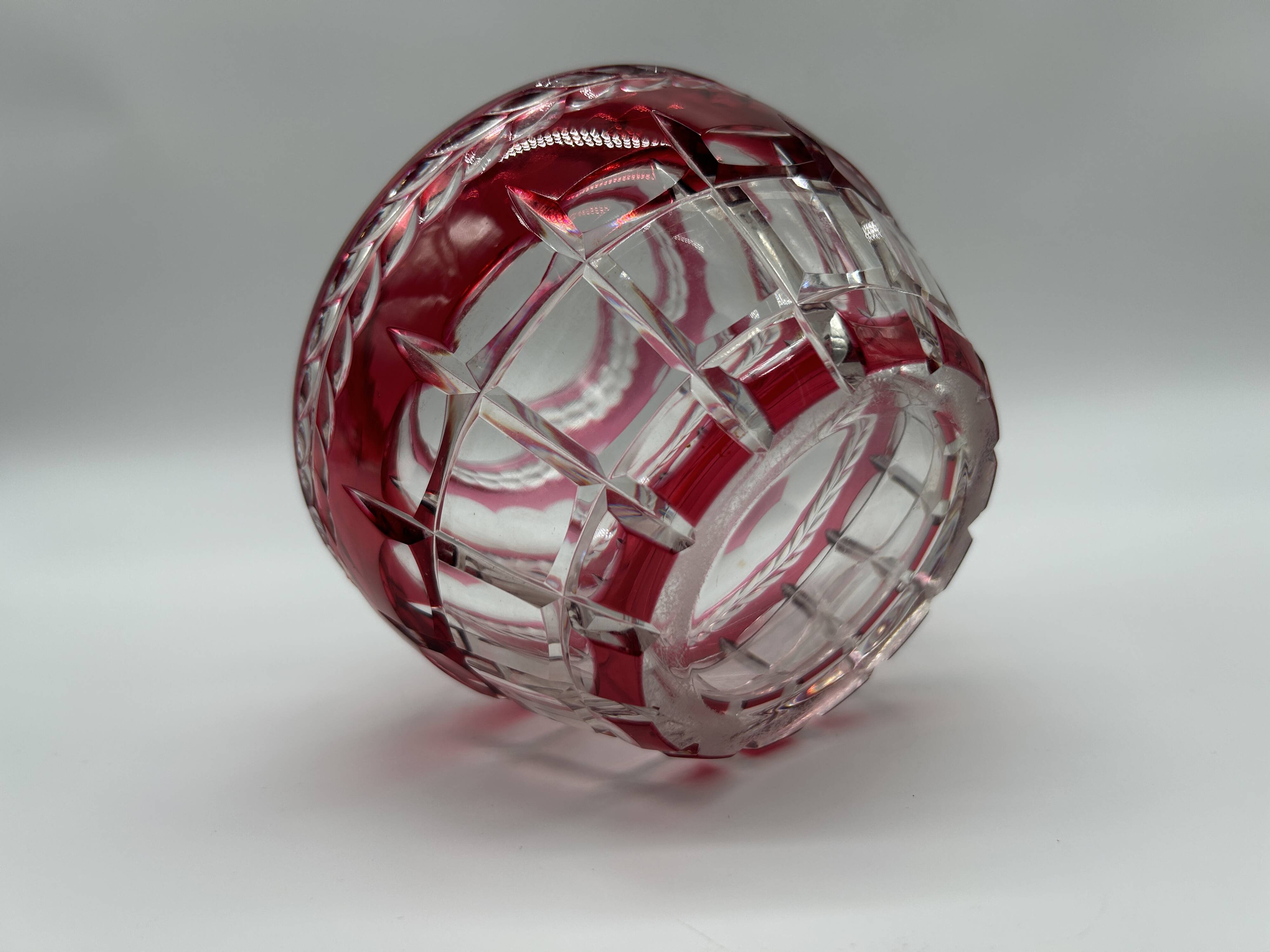 Crystal flower holder from VSL by Joseph SIMON