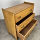 Scandinavian chest of drawers in light oak, with tapered legs, 1950s.