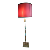 Italian onyx and brass floor lamp