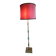 Italian onyx and brass floor lamp
