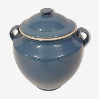 blue grease pot