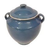 Pot à graisse bleu