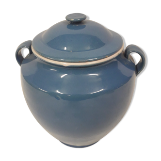 blue grease pot