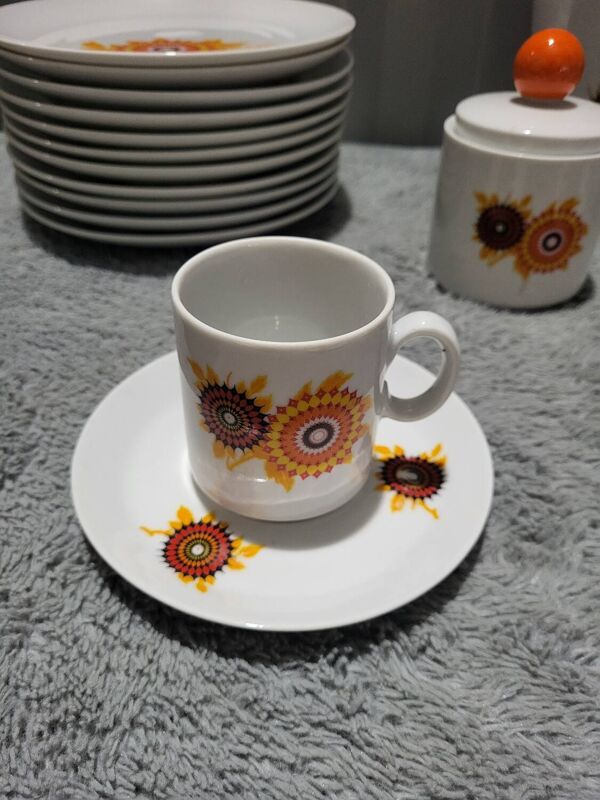 Service de vaisselle café/thé Bavaria porcelaine de Bavière