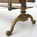 Hollywood regency magazine rack in messing