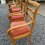 Louis Philippe style armchairs in cherry set of 4