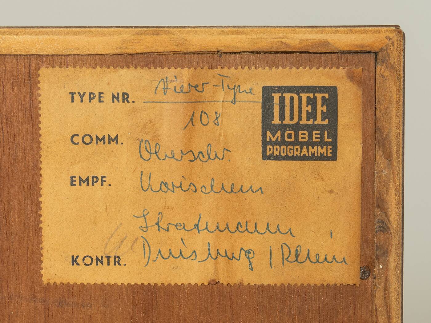 Commode des années 1950, Oldenburger Möbelwerkstätten, vintage