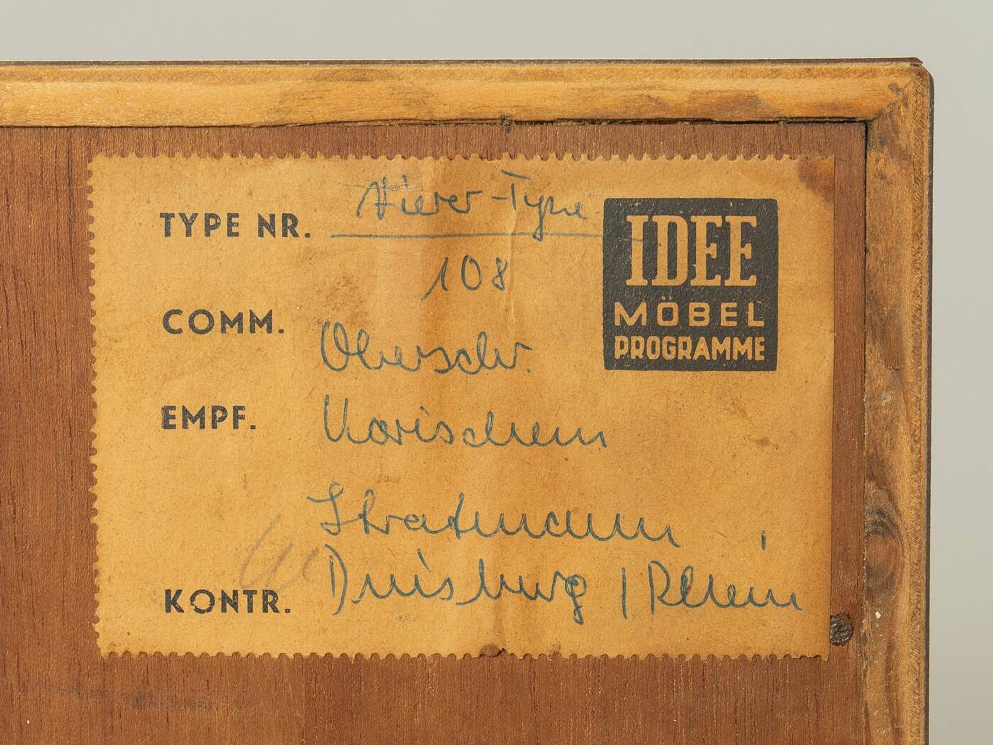 Commode des années 1950, Oldenburger Möbelwerkstätten, vintage