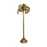 Lampadaire palmier en métal doré, années 70