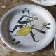 Set of 6 ceramic plates Stavangerflint Norway