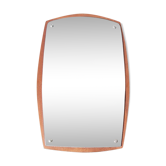 Vintage danish teak wooden mirror 1960