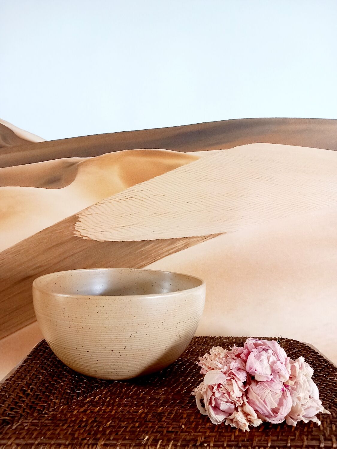 Sandstone salad bowl Village of France