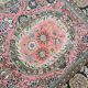 Qom / Ghoum carpet, coral, brown and beige, 100x170cm, Iran