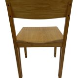 Vintage wooden chair 1980s minimalist design unique