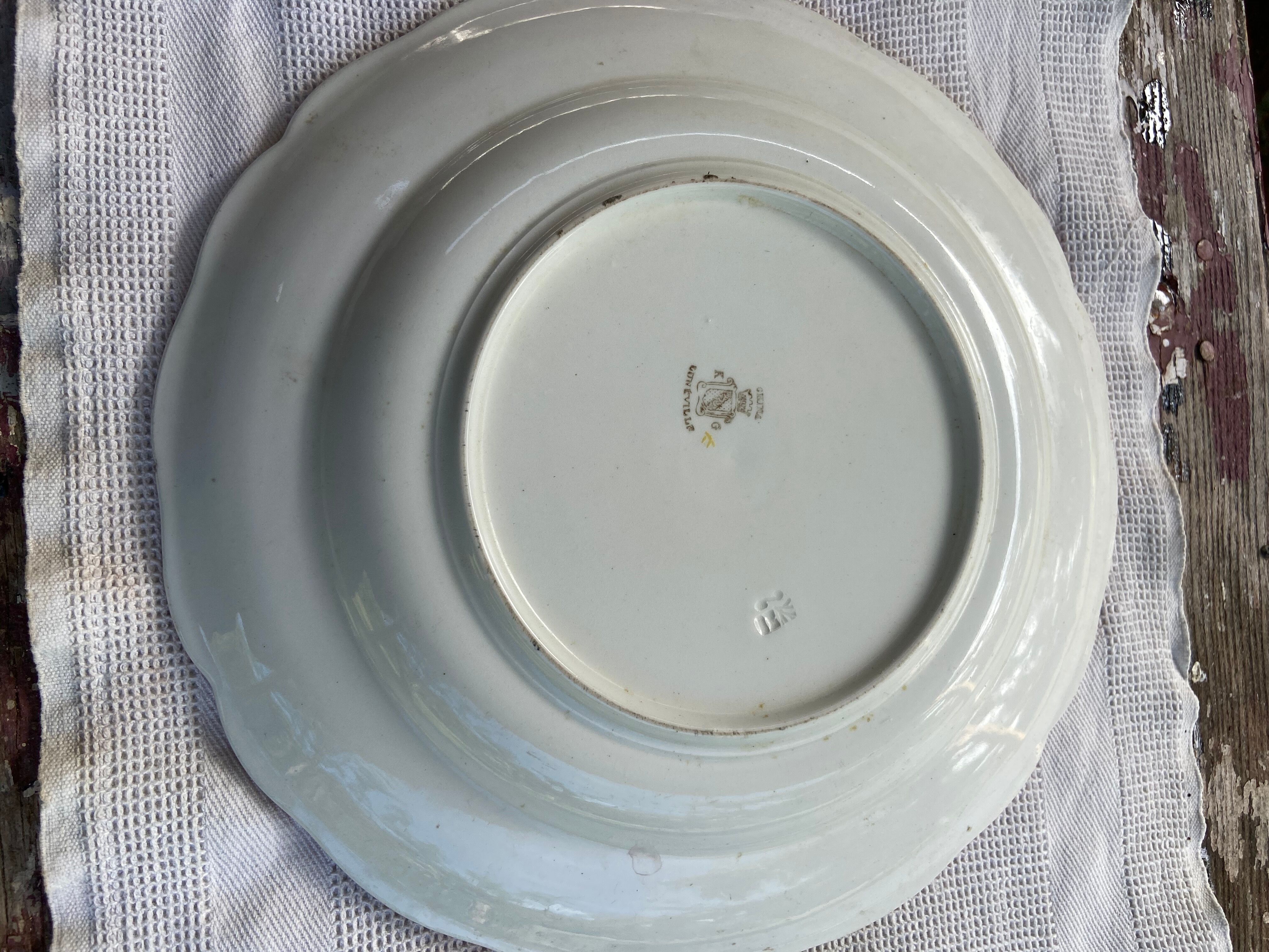 Lunéville flower decoration service dish