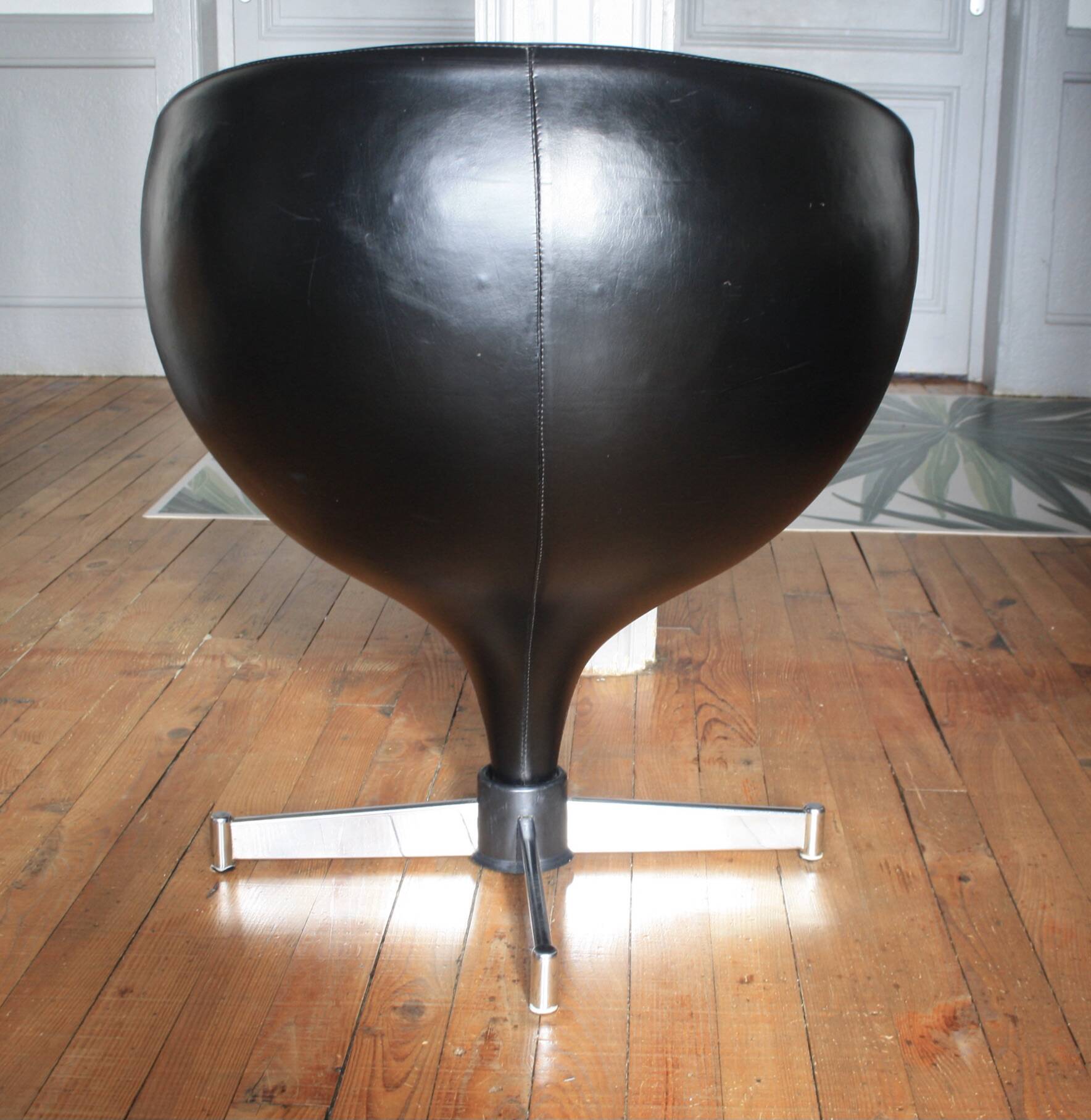 Luna armchair by Pierre Guariche for Meurop, swivel