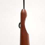 Scandinavian opaline and teak suspension by Uno and Östen Kristiansson for the