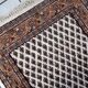 Tapis vintage indien Seraband fait main en laine – 73 x 140 cm – années 1970