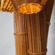 Large "coconut/palm" floor lamp in rattan