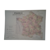 Map France departments