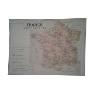 Map France departments