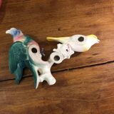 Set of two exotic birds