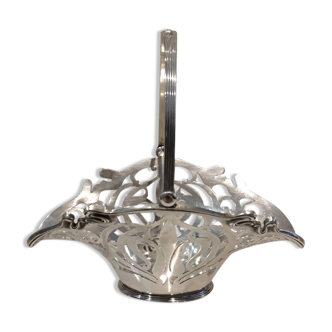 925 sterling silver basket by Birks, Canada, Art Nouveau style